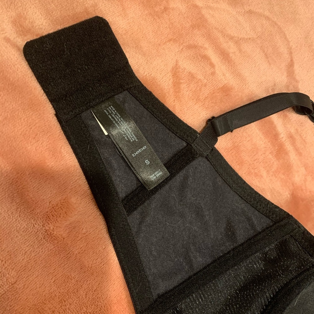 Bebe leather bra/top